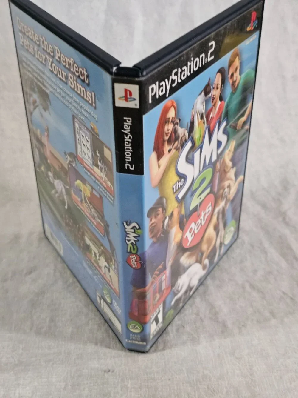 The Sims 2 Pets PS2 PlayStation 2 2005 Complete W/ Manual CIB Disc Good Tested